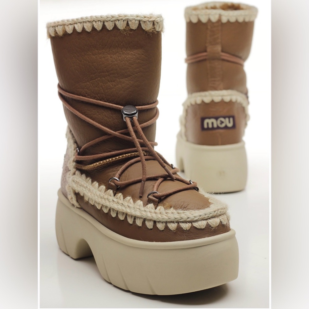 Free People Mou Lunar Landing Snow Platform Boots Size 39
